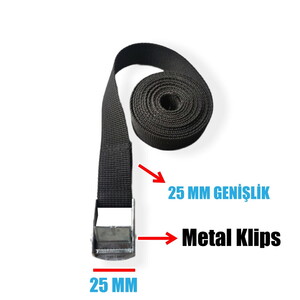  Metal Sıkıştırmalı Strap Perlon 230 cm